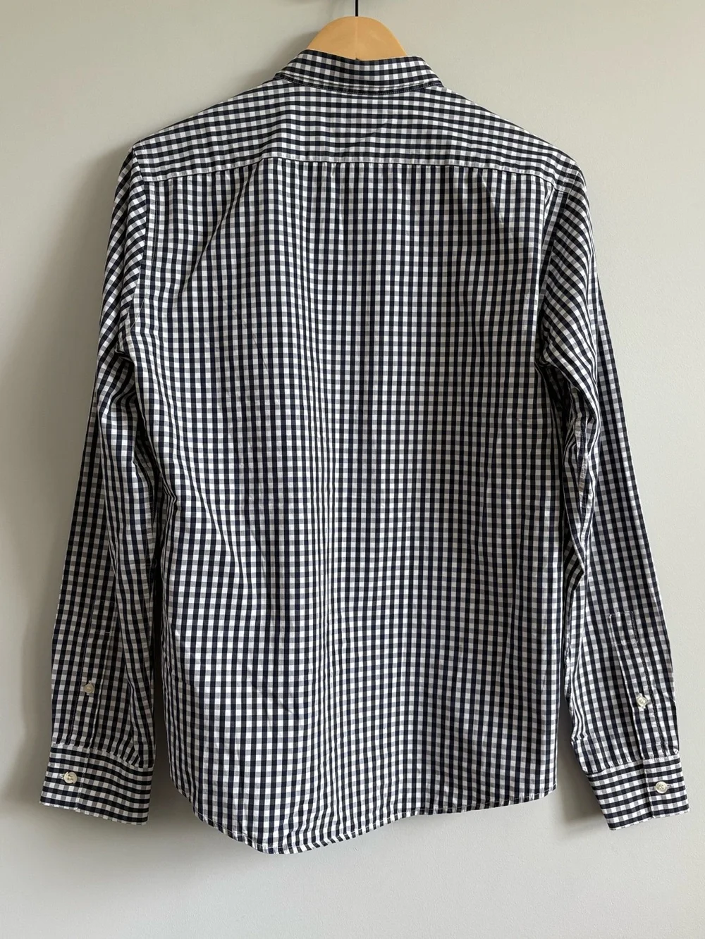 Burberry Brit Navy & White Gingham Check Button-Down Shirt | Size Medium - Picture 5 of 8